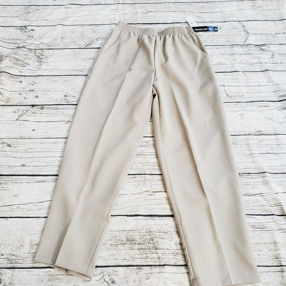 Briggs New York Beige Pants Size 8 Petite